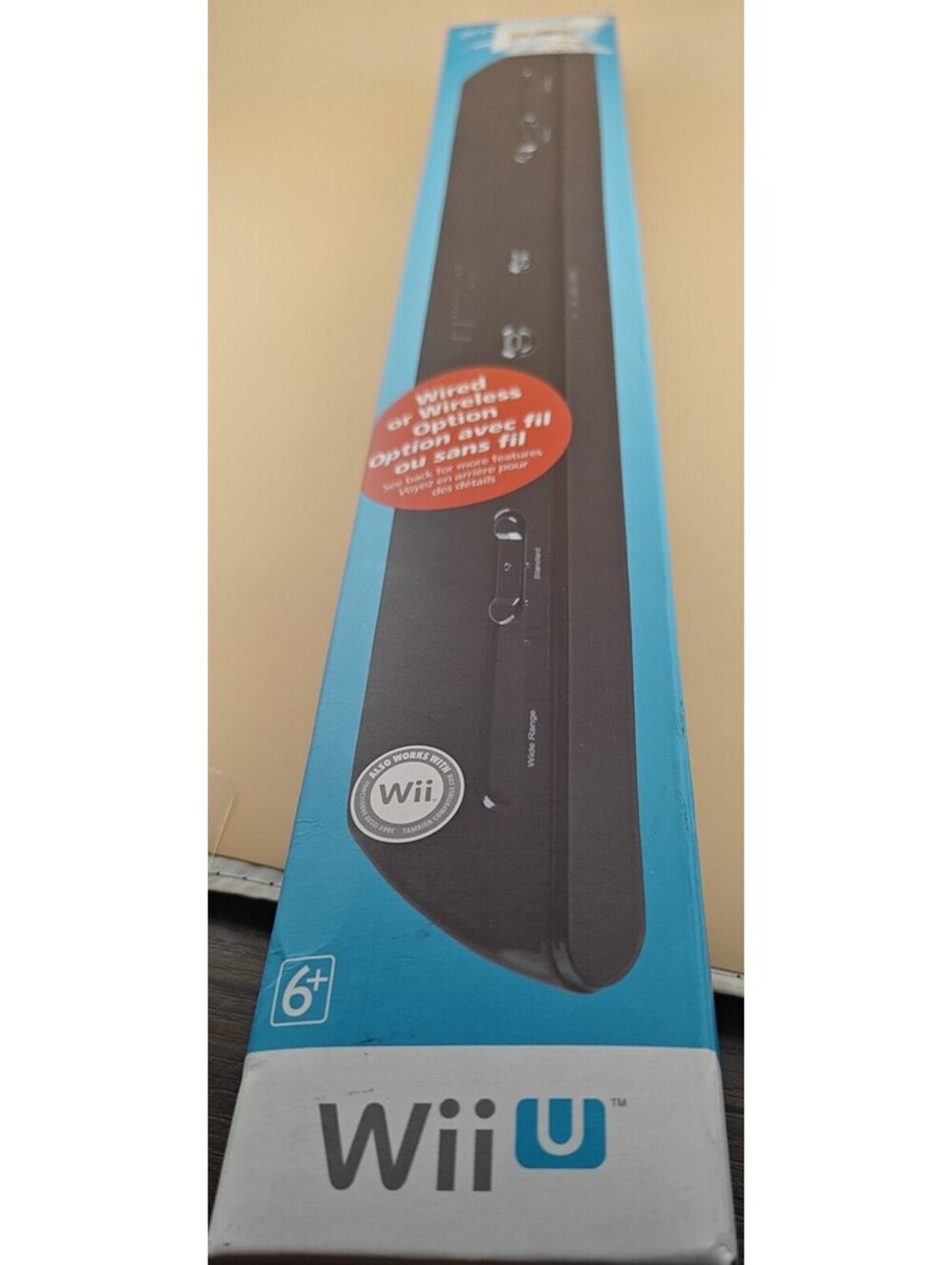 Wii Ultra Wireless Sensor Bar Wide Range for Wii Wii U Black Tested Working